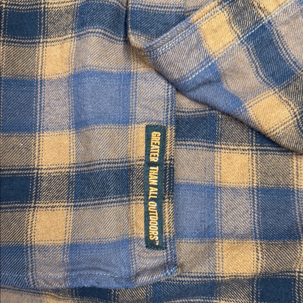 Walls Yellow and Gray Plaid Shirt - Picture 4 of 6
